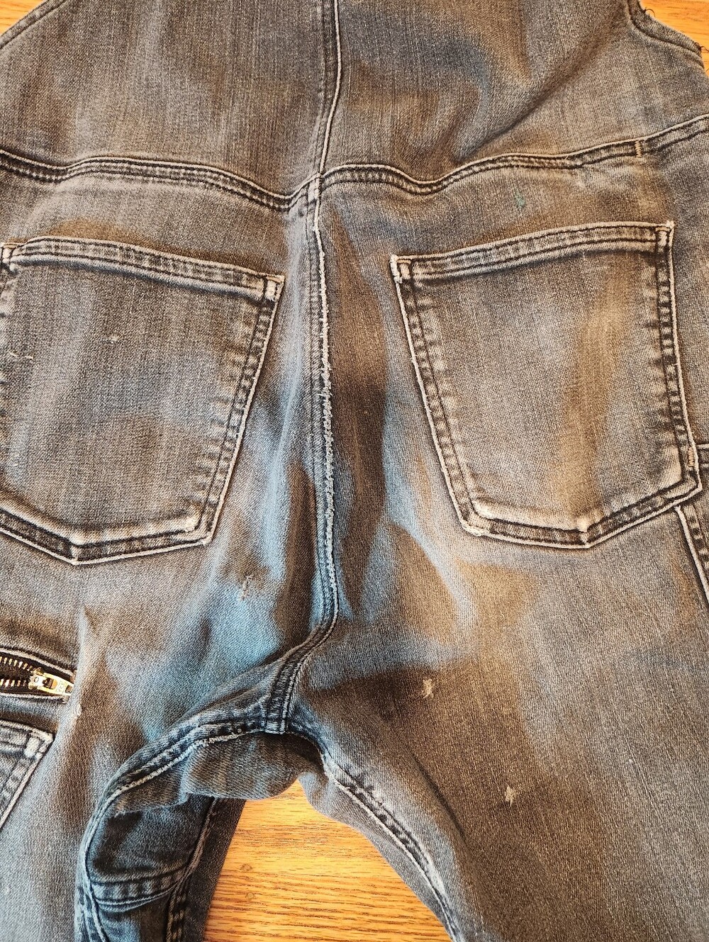Dovetail Freshley Black Denim Overalls Sz 8 - Picture 9 of 11